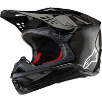 Alpinestars 2024 Supertech SM-10 Fame Matt/Gloss Helmet - Ece 22.06 - Black/Carbon