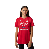 Fox Womens X Honda SS Tee - Flame Red