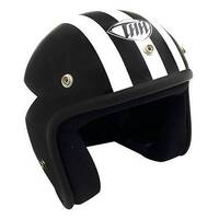 THH T-380 Star Helmet - Black/White/Graphic