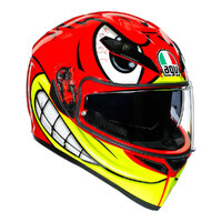 AGV K3SV Birdy Helmet - Red/Yellow