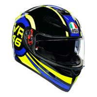 AGV K3SV Ride 46 Helmet - Black/Blue/Yellow