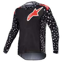 Alpinestars 2023 Youth Racer North Jersey - Black/Neon Red