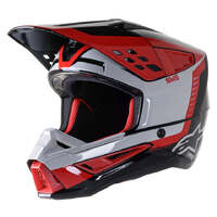 Alpinestars SM-5 Beam Helmet - Black/Grey/Red