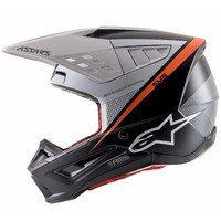 Alpinestars SM-5 Rayon Helmet - Matte Black/White/Orange