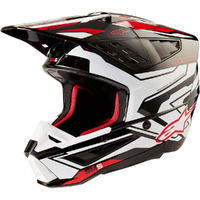 Alpinestars 2024 SM-5 Action 2 Helmet - Ece 22.06 - Black/White/Red