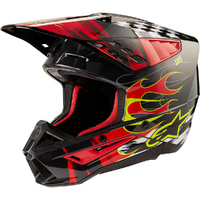 Alpinestars 2024 SM-5 Rash Helmet - Ece 22.06 - Dark Grey/Bright Red