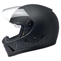 Biltwell Lane Splitter Factory Helmet - ECE - Flat Black