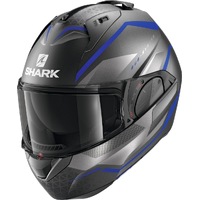 Shark EVO ES Yari Modular Helmet - Anthracite/Blue/Silver
