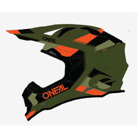 Oneal 2023 2 Series Spyde Helmet - Green/Black/Orange