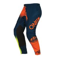 Oneal 2022 Element Racewear V.22 Blue Orange Neon Yellow Pants