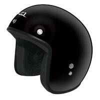 Rjays Sturgis Plain Gloss Helmet - Black