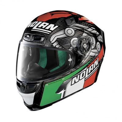 X-Lite X-803 Ultra Carbon Melandri Replica Helmet - Carbon/Red/White/Green