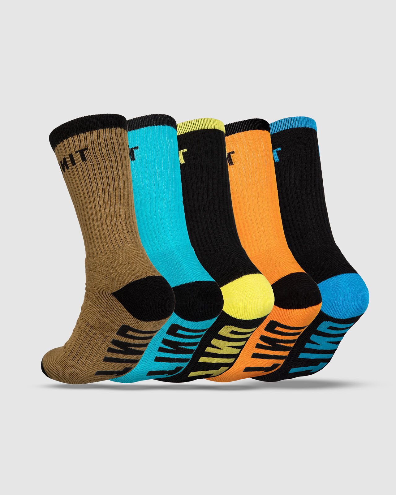 Unit React Bamboo Socks - 5 Pack - Multi