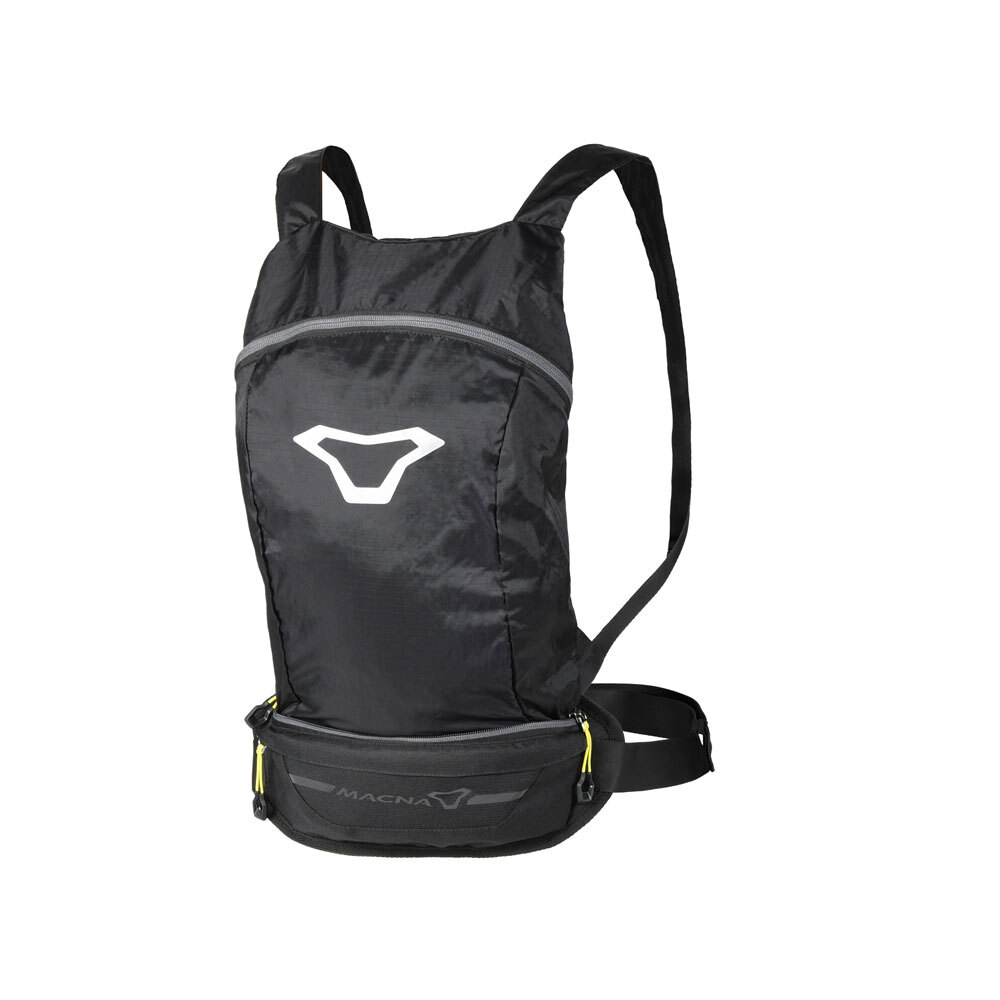 Macna Hipbag/Foldable Backpack - Black