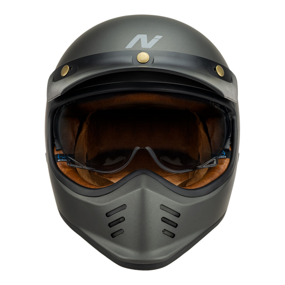 Nitro MX502 Retro MX Satin Helmet - Graphite