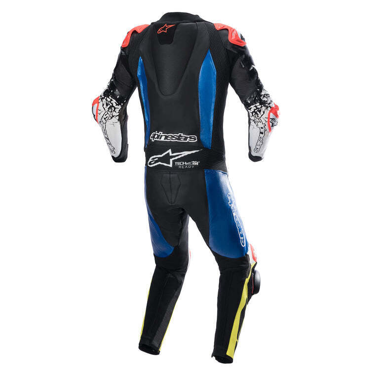Alpinestars GP Tech V4 1 Pc Leather Suit - Black/Blue/Yellow