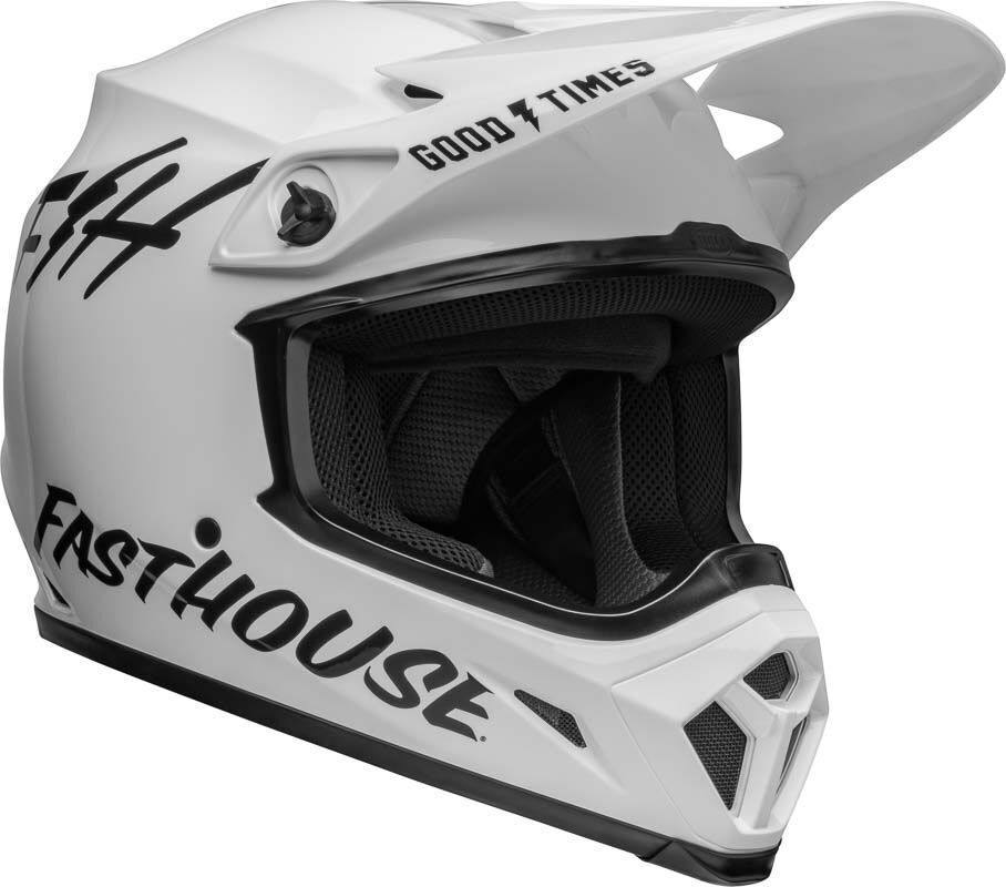 Bell MX-9 MIPS Fasthouse Helmet - White/Black - 2XL