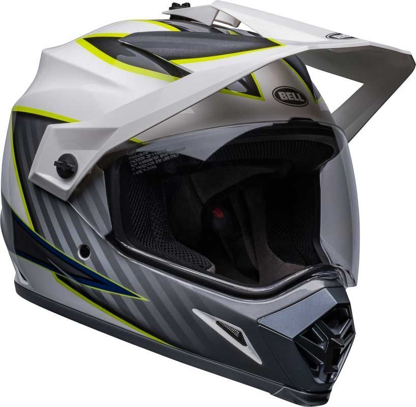 Bell MX-9 Adventure MIPS Dalton Helmet - White/Hi-Viz