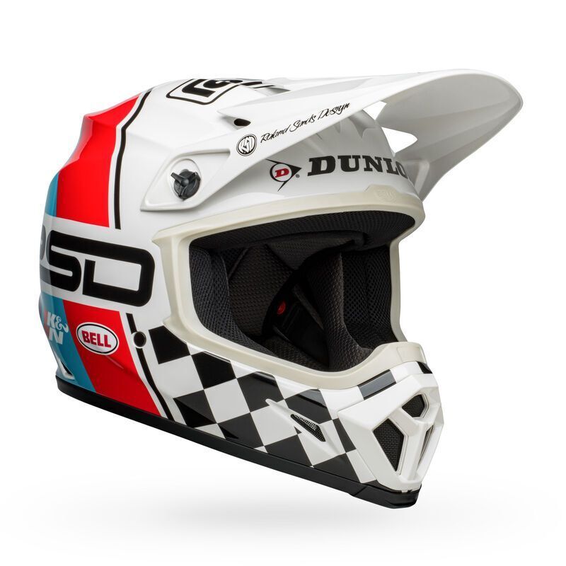 Bell MX-9 MIPS RSD Rally Helmet - Black/White