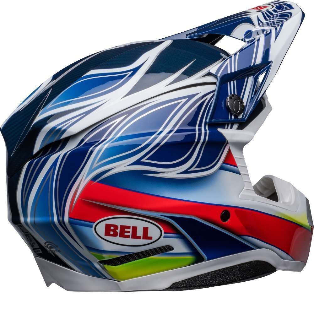 Bell Moto-10 Spherical Tomac Replica Helmet - Blue/White/Red