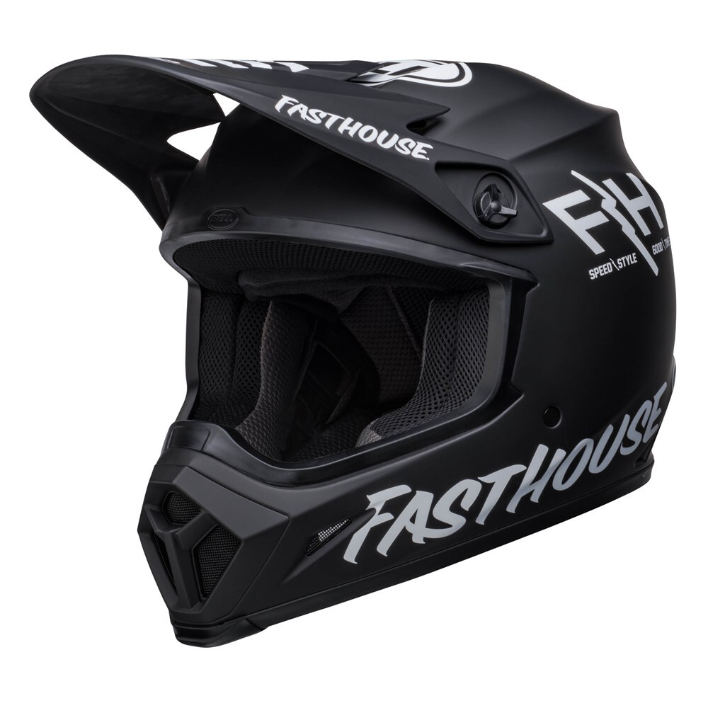 Bell MX-9 MIPS Fasthouse Prospect Helmet - Matte Black/White - 2XL