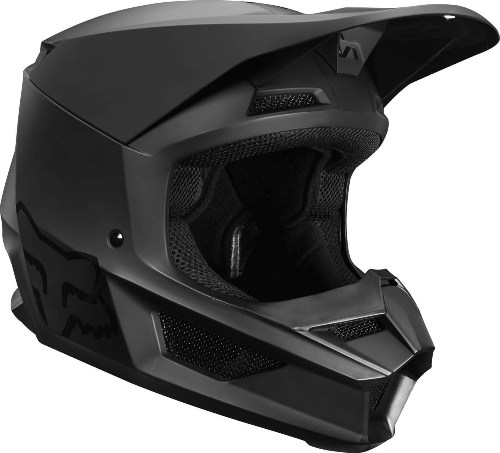 Fox Youth V1 Matte Helmet - Black