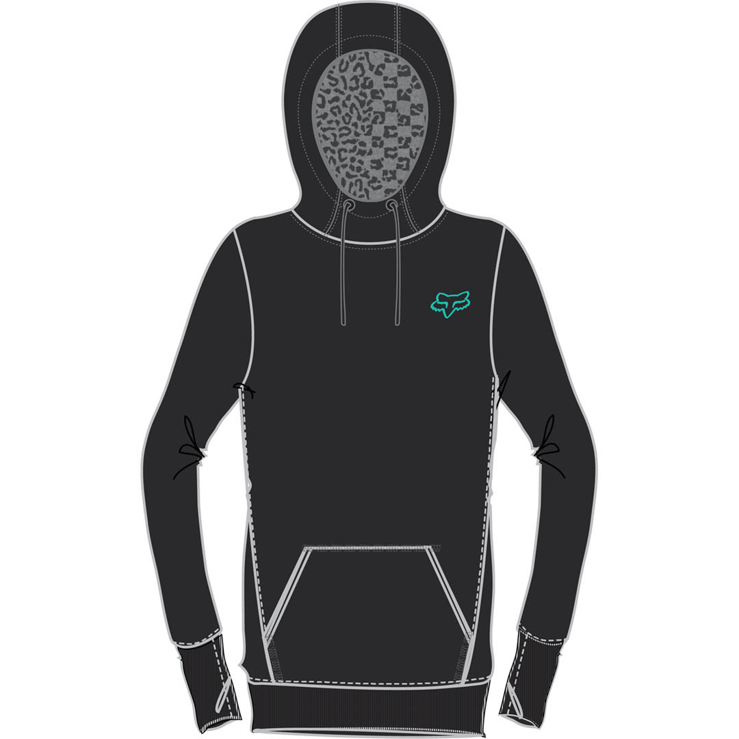 Fox Womens Qualify Pullover Fleece - Black