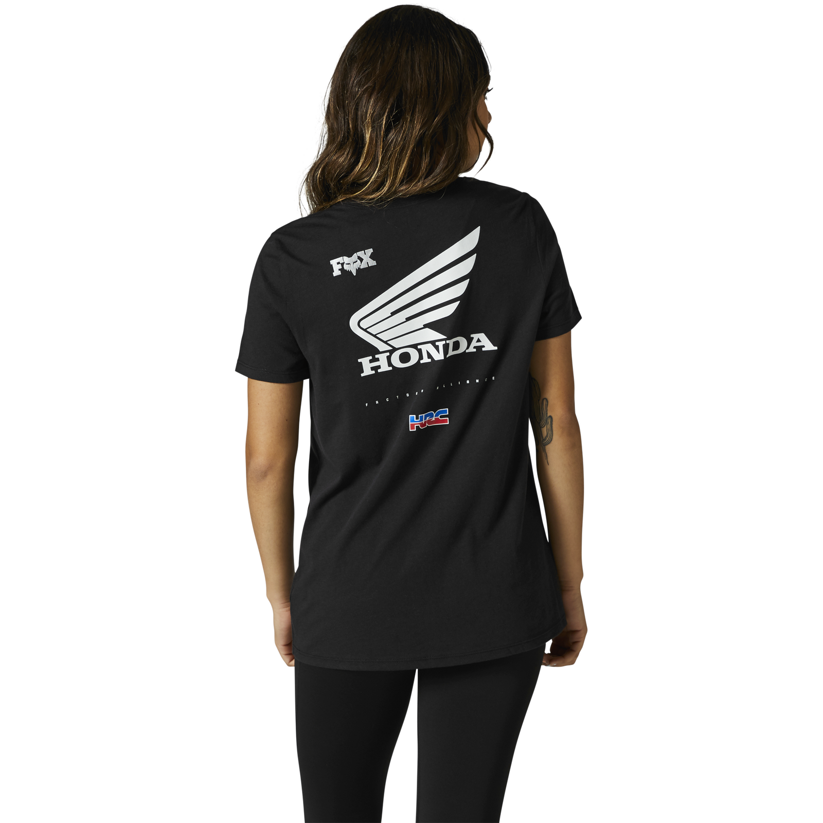 Fox Womens Honda Wing SS Tee - Black
