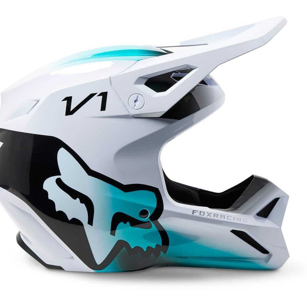 Fox V1 Toxsyk Helmet - White