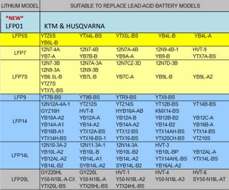 Oyek Premium Lithium Batteries - LFP20L