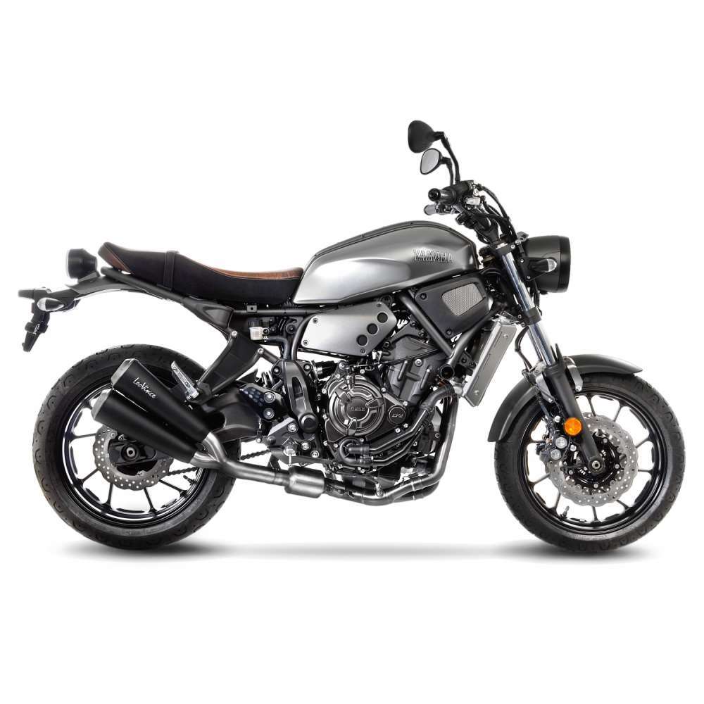 LeoVince GP Duals Full Exhaust System dB(A) - Stainless Black - Yamaha XSR 700 16-20