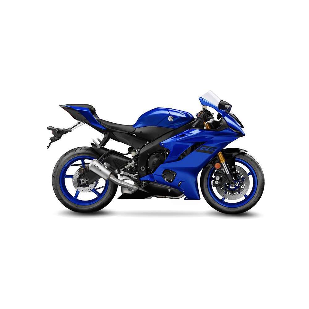 LeoVince LV-10 Slip On Silencer - Stainless - Yamaha YZF-R6 06-21
