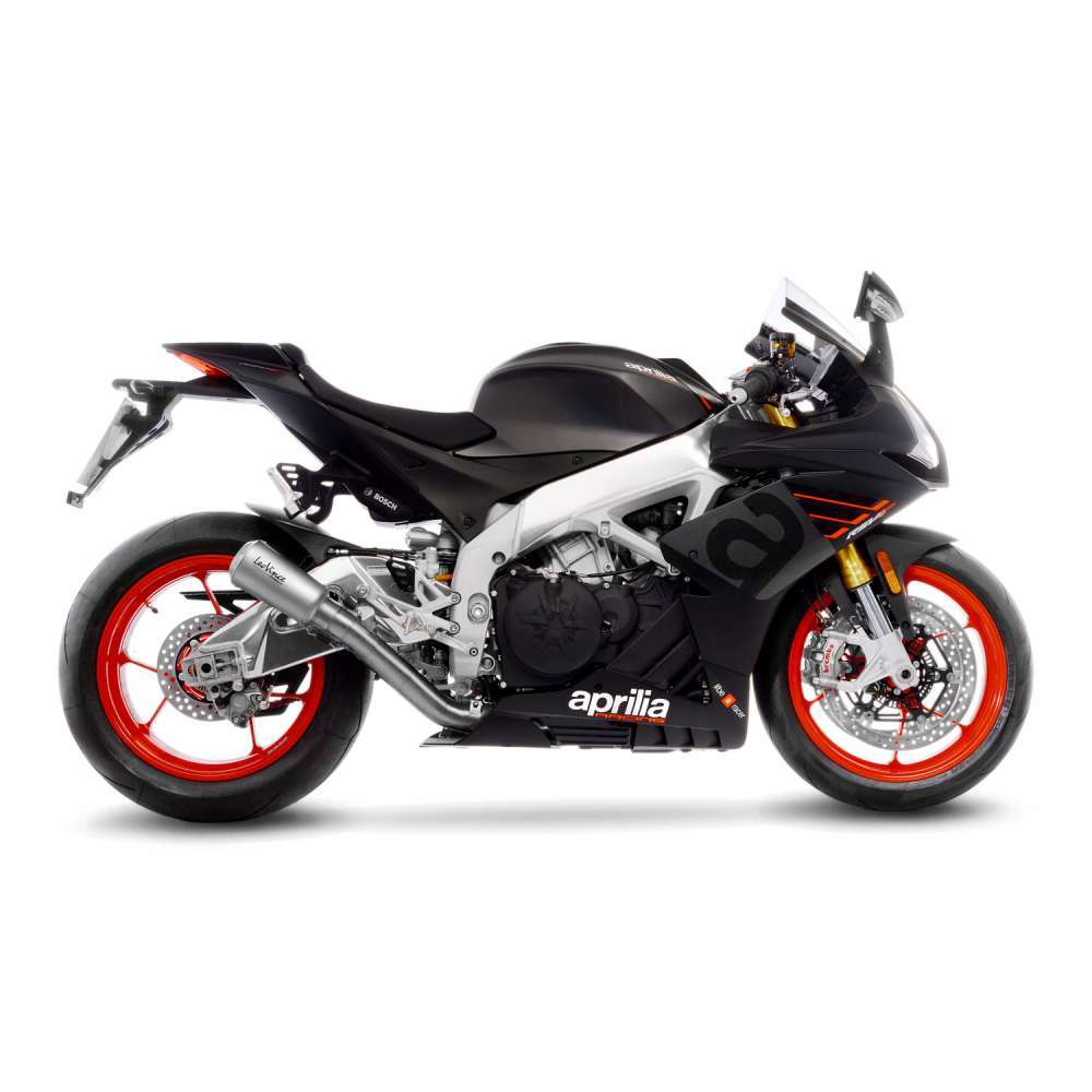 LeoVince LV-10 Slip On Silencer - Titanium - Aprilia RSV4 1000 RR 19-20/Tuono V4 1100/Factory/RR 19-20