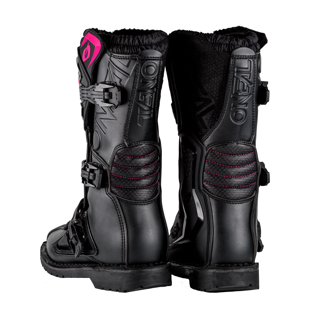 Oneal Womens Rider Pro Boots - Black/Pink