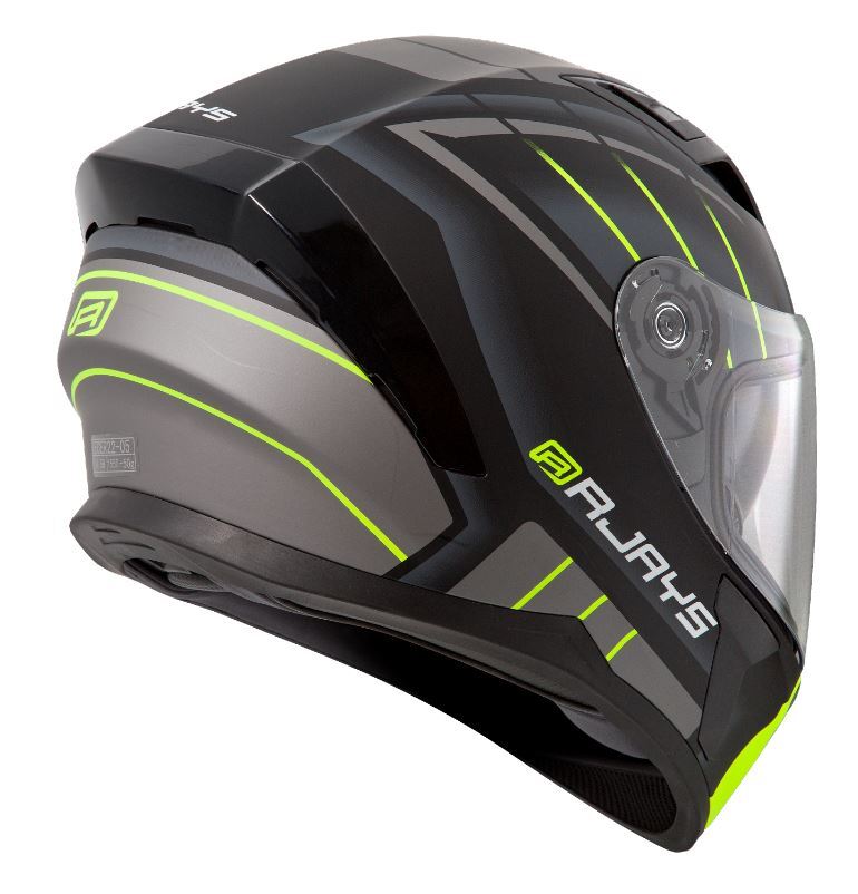 Rjays Apex III Switch Matte Black Grey Yellow Helmet