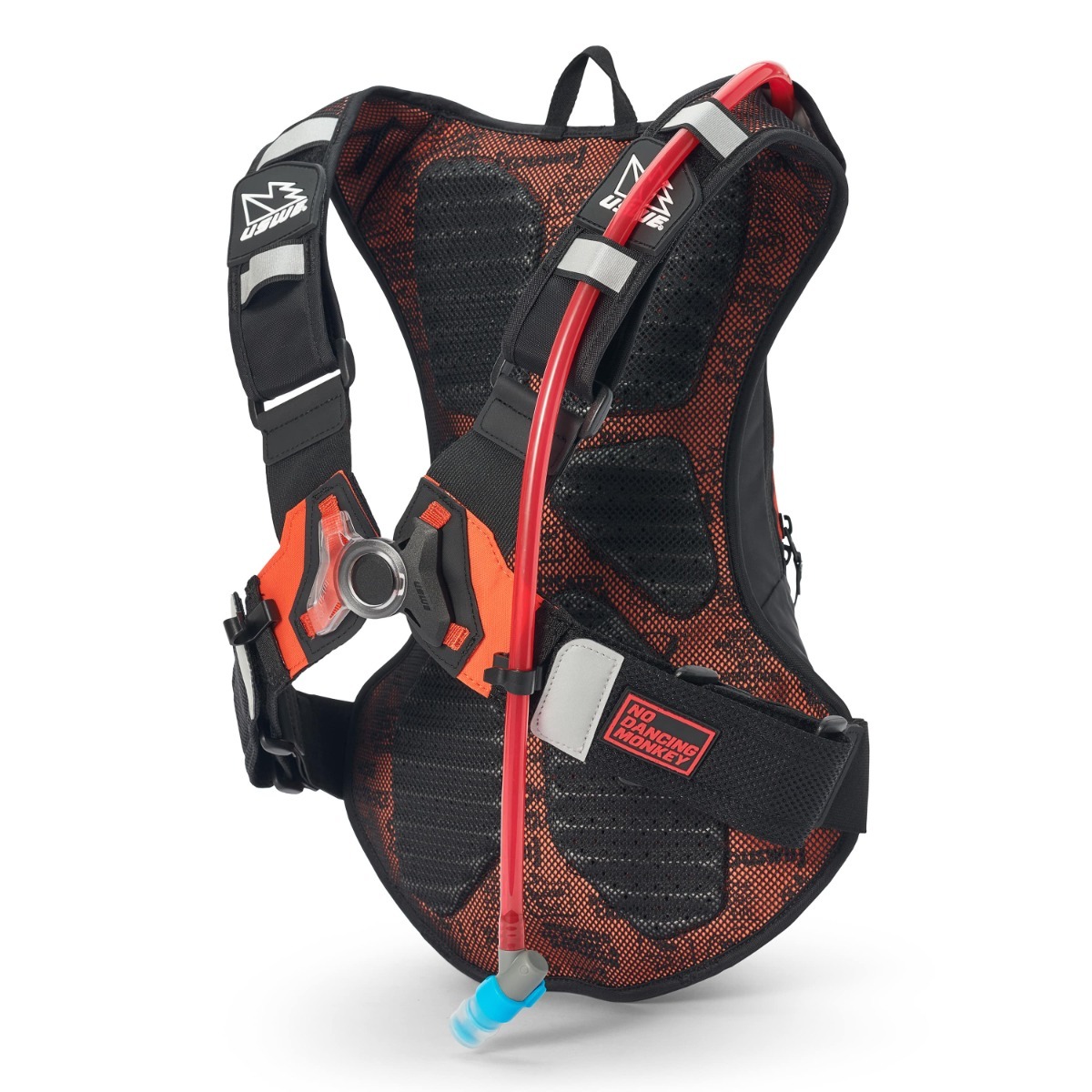 USWE Raw Dirt Biking Hydration Pack - Black/Orange - 12L