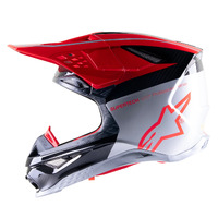 Alpinestars Limited Edition Supertech M10 Acumen Helmet - Fluro Red/Black/Silver - S