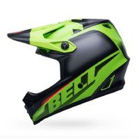 Bell Moto-9 MIPS Youth Glory Matte Green Black Orange Helmet - Unisex - Small/Medium - Youth - Green/Black