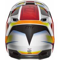 Fox Youth V1 Motif Red White Helmet