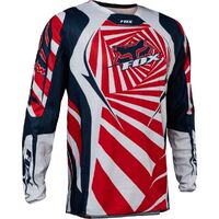 Fox 2023 180 Goat Youth Jersey - Navy/Red/White - L