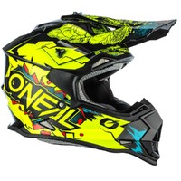 Oneal 2023 Youth 2 Series Villain Neon Yellow Helmet - Unisex - Small - Youth - Neon/Yellow