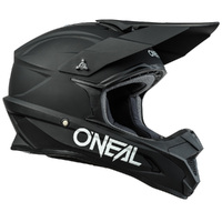 Oneal 2023 Youth 1 Series Solid Black Helmet - Unisex - Medium - Youth - Black