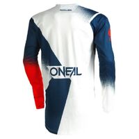 Oneal 2022 Element Racewear V.22 Blue White Red Jersey - Unisex - Small - Adult - Blue/White/Red