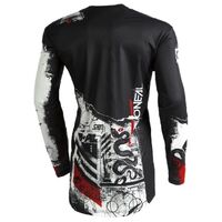 Oneal 2022 Mayhem Scarz V.22 Black White Jersey - Unisex - Small - Adult - Black/White