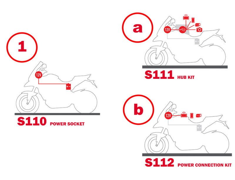 Givi S111 12 Volt Power Hub USB