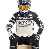 Fasthouse Grindhouse Hot Wheels Jersey - Black/White - S
