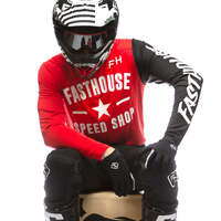 Fasthouse Carbon Jersey - Red/Black - S