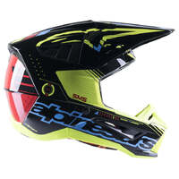 Alpinestars SM5 Action Helmet - Black/Cyan/Yellow - XS