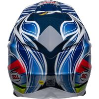 Bell Moto-10 Spherical Tomac Replica Helmet - Blue/White/Red - M