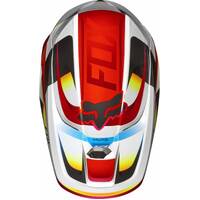 Fox Youth V1 Motif Red White Helmet